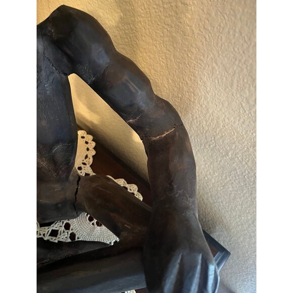 Antique Indonesian Tribal Hand Carved Figure - Picture 5 of 11